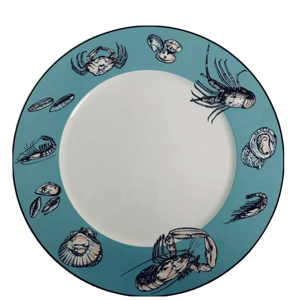 Villeroy & Boch Lucca Seafood Charger Dinner Plate 12" Set 4